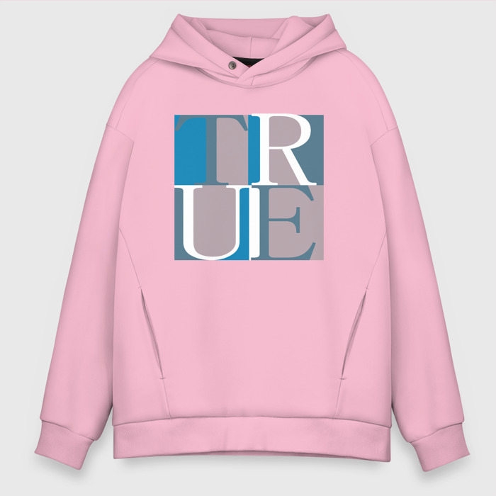 Мужское худи Oversize хлопок True фото