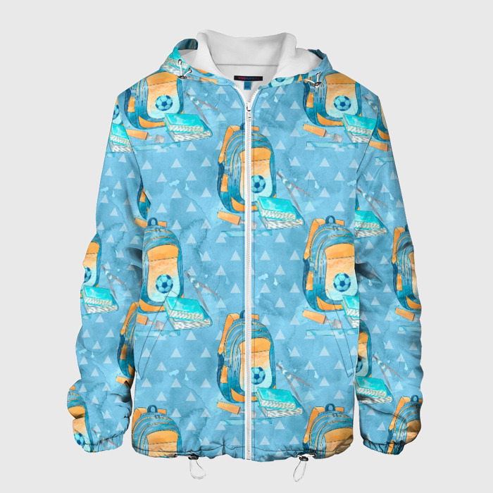 Мужская куртка 3D Школьник   футболист фото