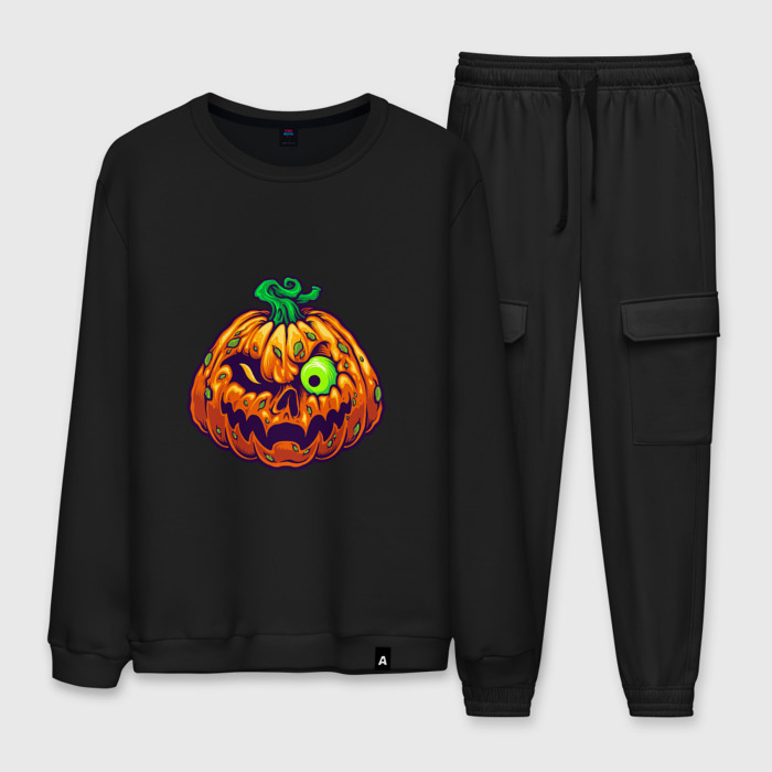 Мужской костюм хлопок Злой тыквенсон фото