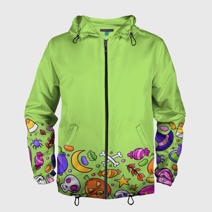 Мужская ветровка 3D Halloween art фото