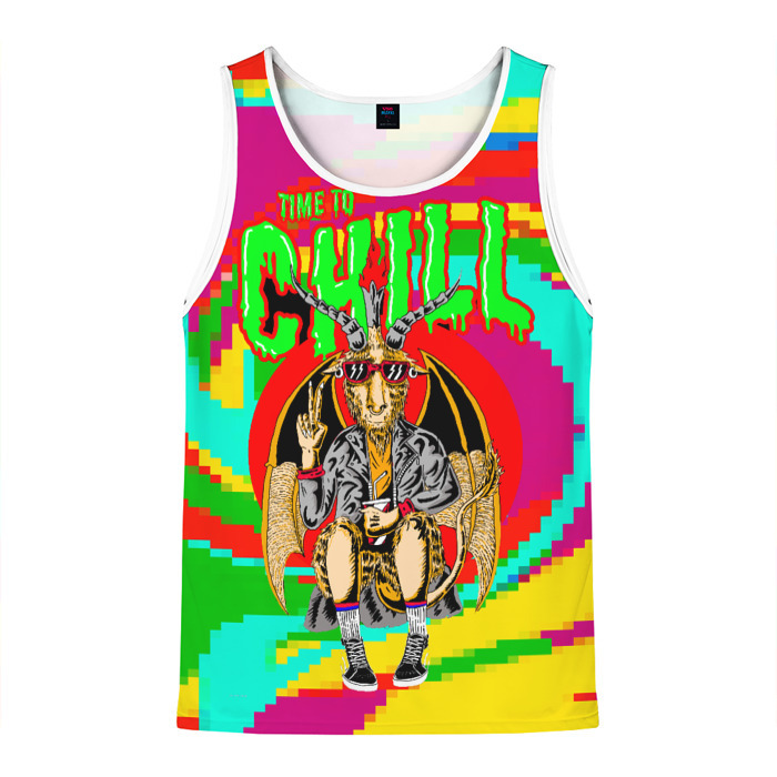 Мужская майка 3D Time to chill фото