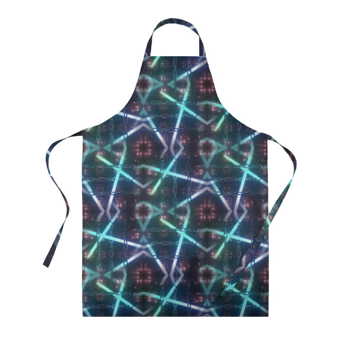 Фартук 3D неоновый панк фото