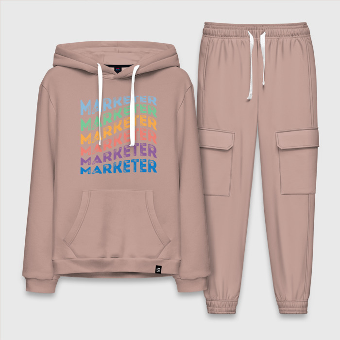 Мужской костюм хлопок с толстовкой Маркетолог фото
