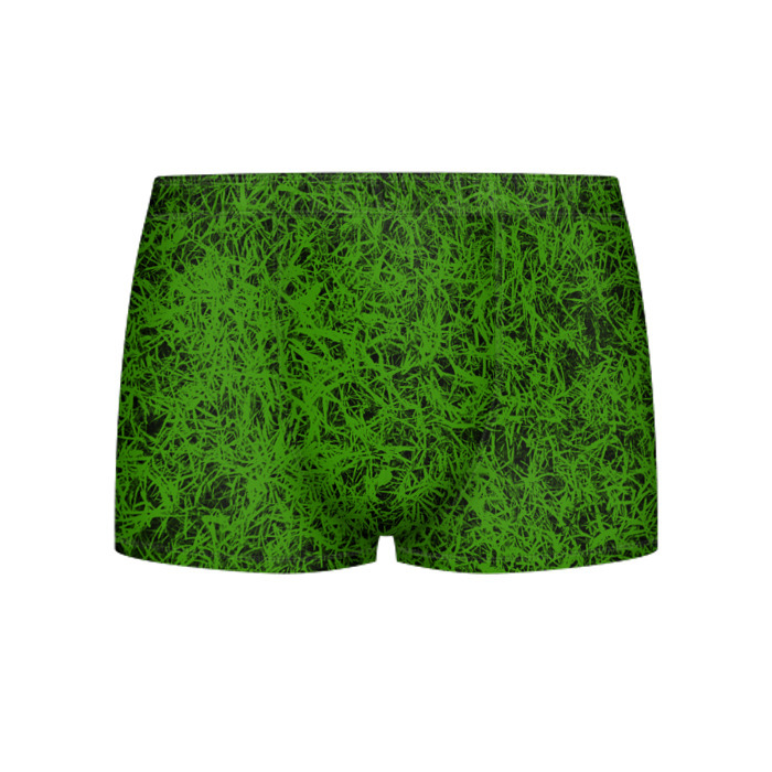 Мужские трусы 3D зелёный паттерн фото