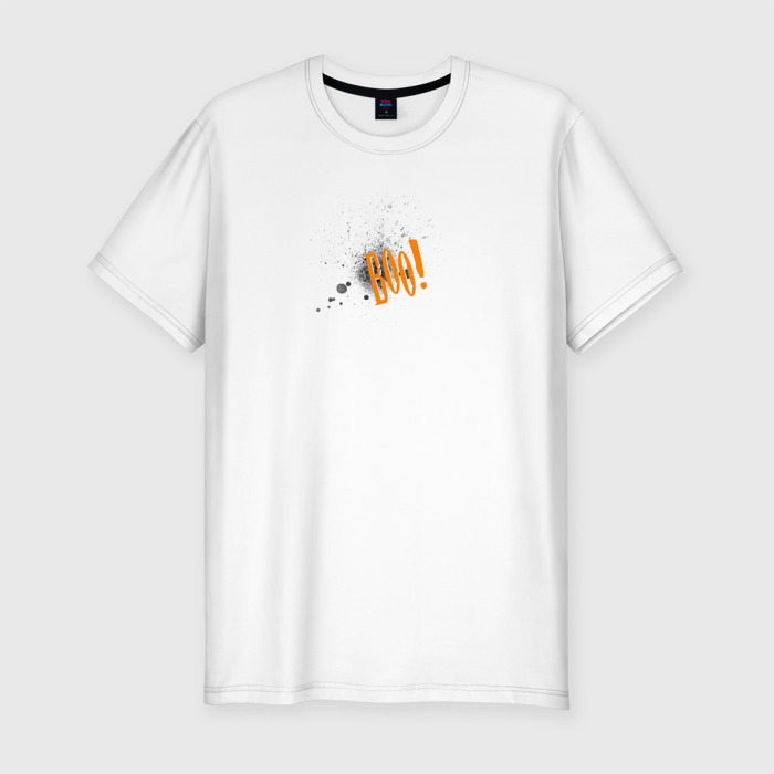 Мужская футболка хлопок Slim БУ (белый, хлопок) фото