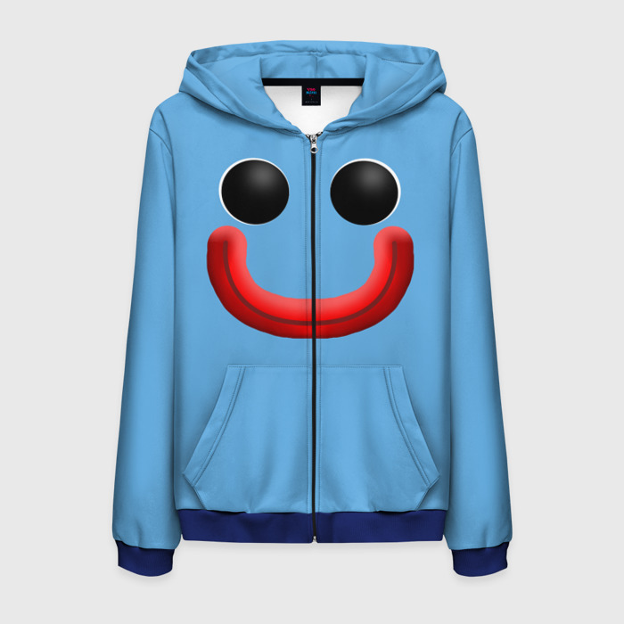 Мужская толстовка 3D на молнии Huggy Waggy smile фото