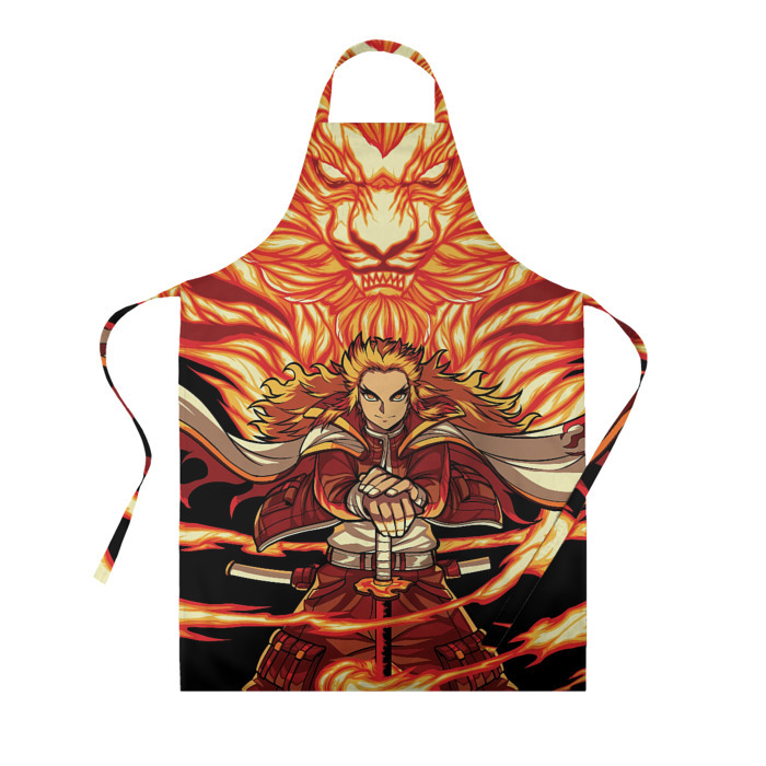 Фартук 3D Пламенный столб Ренгоку Кенджуро фото