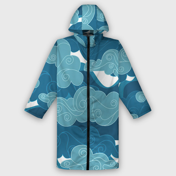 Дождевик унисекс 3D Облака Греции фото