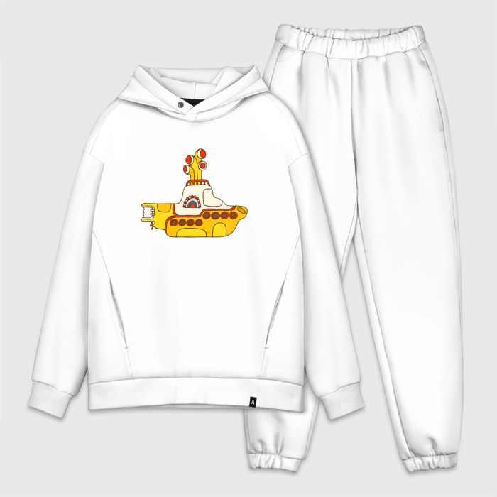 Мужской костюм хлопок OVERSIZE The Beatles. Yellow Submarine в дудл стиле фото