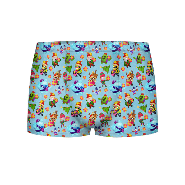 Мужские трусы 3D Brawl Stars Christmas Pattern фото