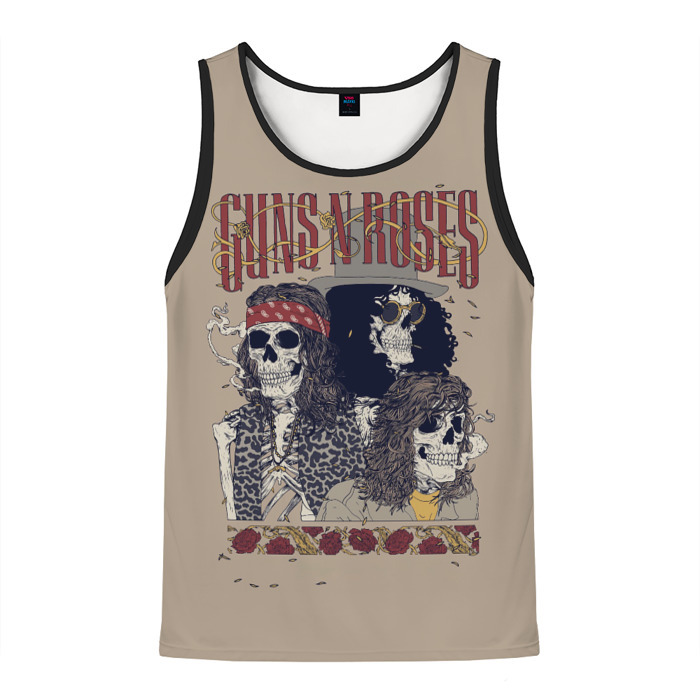 Мужская майка 3D GNR Skeletons фото