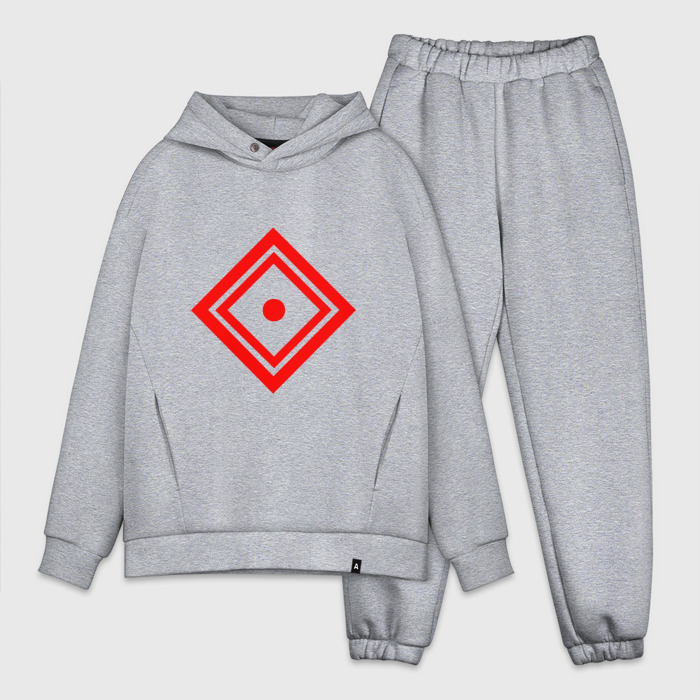 Мужской костюм хлопок OVERSIZE Чрево (славянский оберег) фото