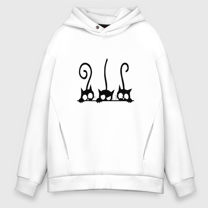 Мужское худи Oversize хлопок Три cat фото