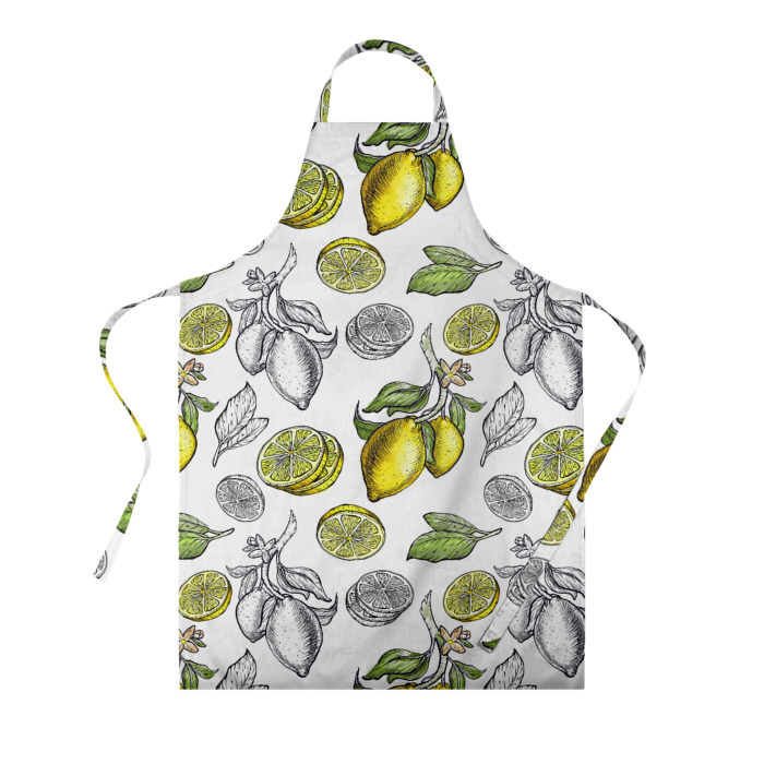 Фартук 3D Лимонный паттерн фото