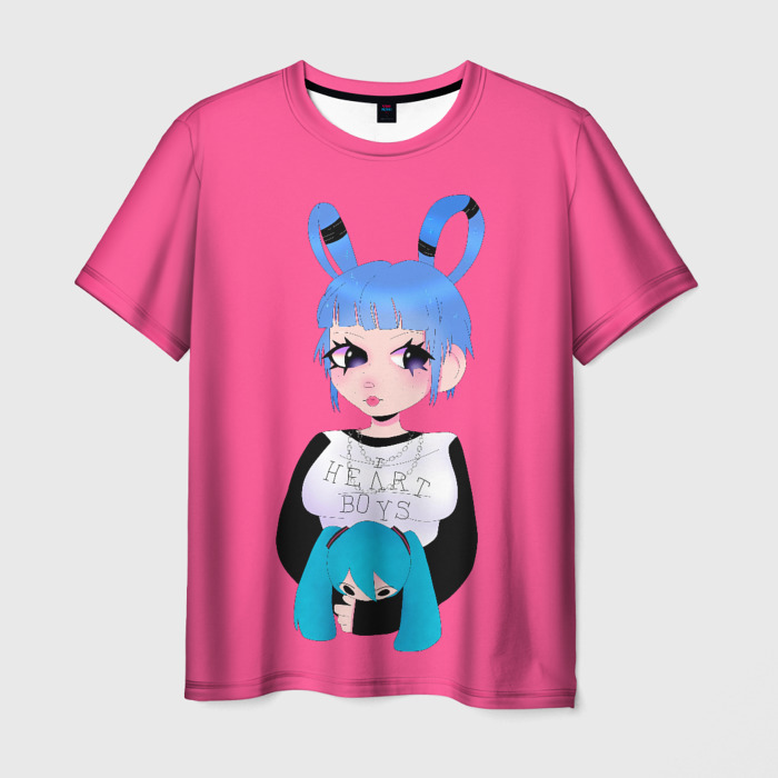 Мужская футболка 3D Ашникко с куклой фото