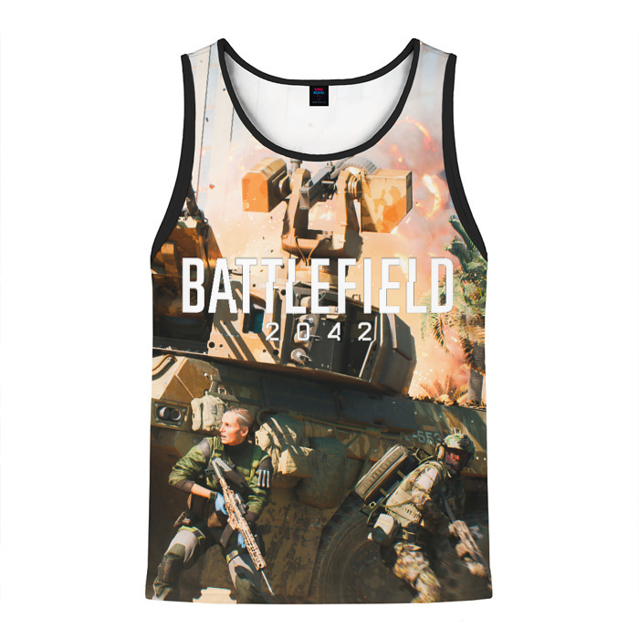 Мужская майка 3D Battlefield 2042   отряд фото