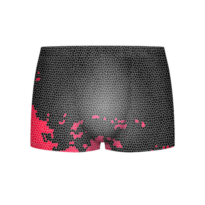 Мужские трусы 3D Угольная черепица фото