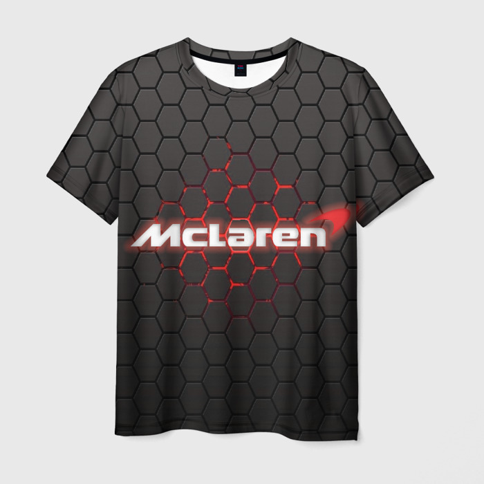 Мужская футболка 3D McLaren carbon theme фото