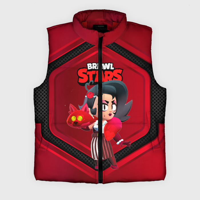 Мужской жилет утепленный 3D LOLA red  black 3D фото