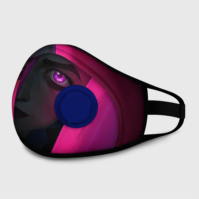 Маска из неопрена Jinx Arcane League of Legends фото