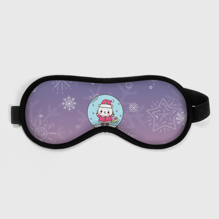 Маска для сна 3D Happy New Year 2022. Сat 3 фото