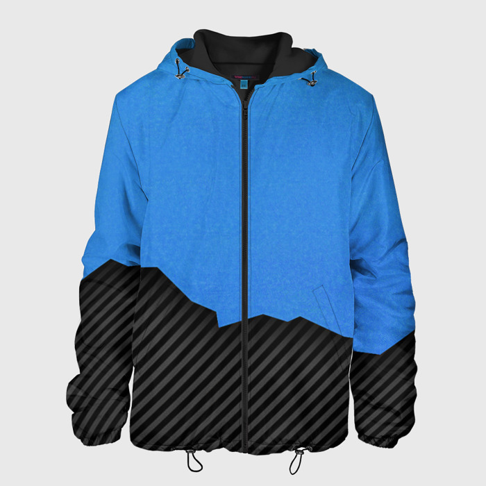 Мужская куртка 3D АБСТРАКЦИЯ ГЕОМЕТРИЯ РВАНЫЙ КРАЙ фото