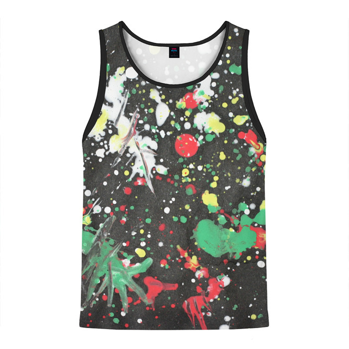 Мужская майка 3D Кляксомания фото