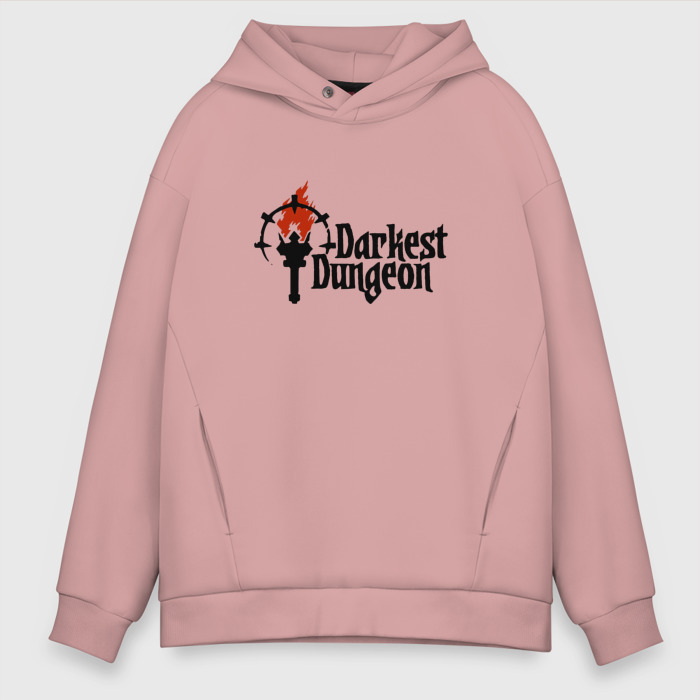 Мужское худи Oversize хлопок Darkest Dungeon | Темнейшее подземелье фото
