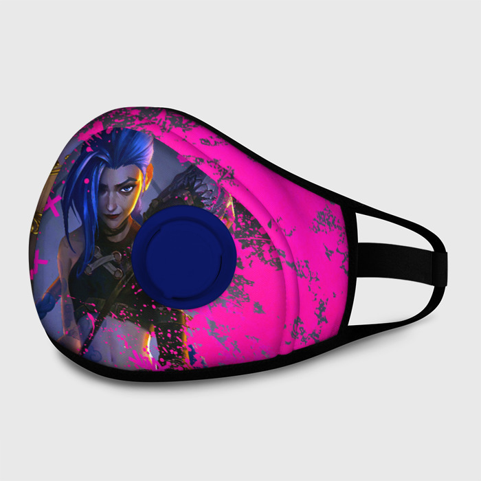 Маска из неопрена Jinx v2 Arcane LoL фото