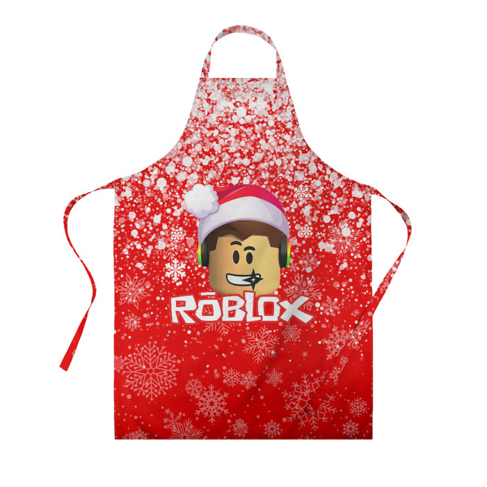 Фартук 3D ROBLOX НОВОГОДНИЙ SMILE 2022 фото