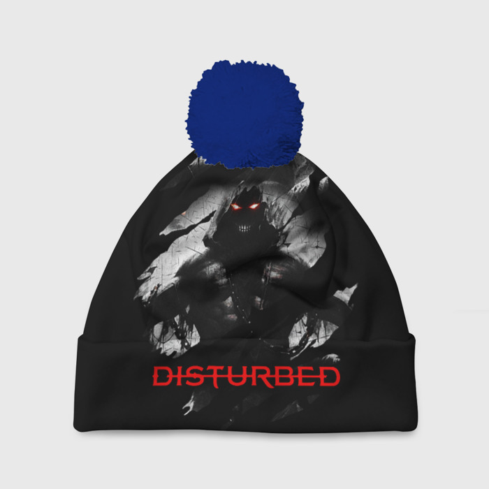 Шапка 3D c помпоном DISTURBED THE GUY   ЛИЦО ДЕМОНА фото