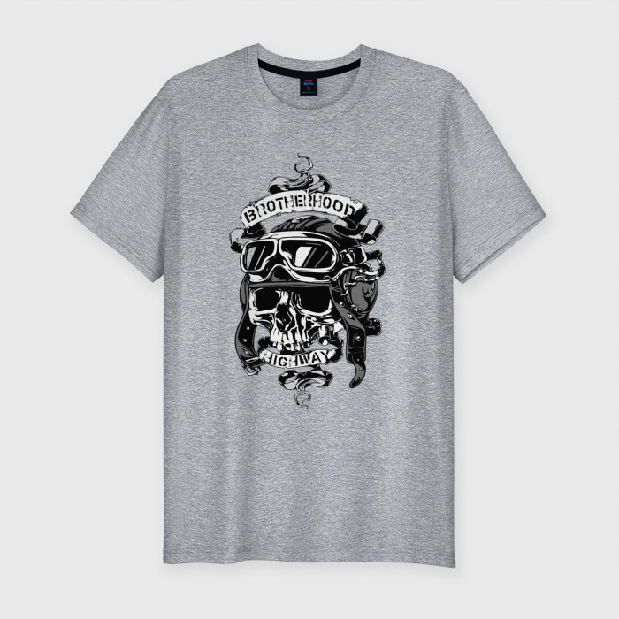 Мужская футболка хлопок Slim Brotherhood high road фото