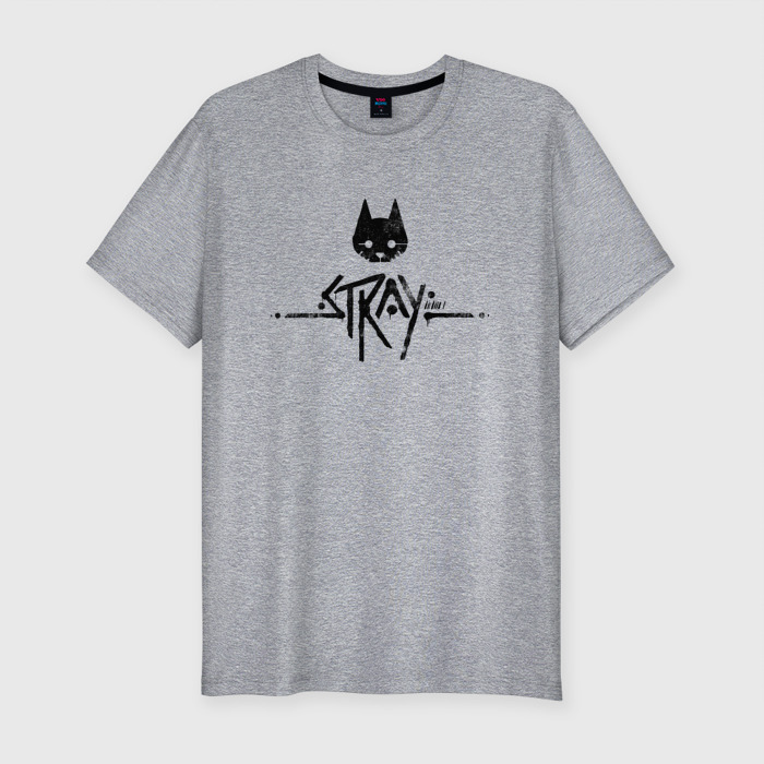 Мужская футболка хлопок Slim Logo Stray game фото