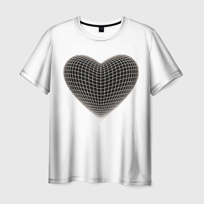 Мужская футболка 3D HEART PRINT фото