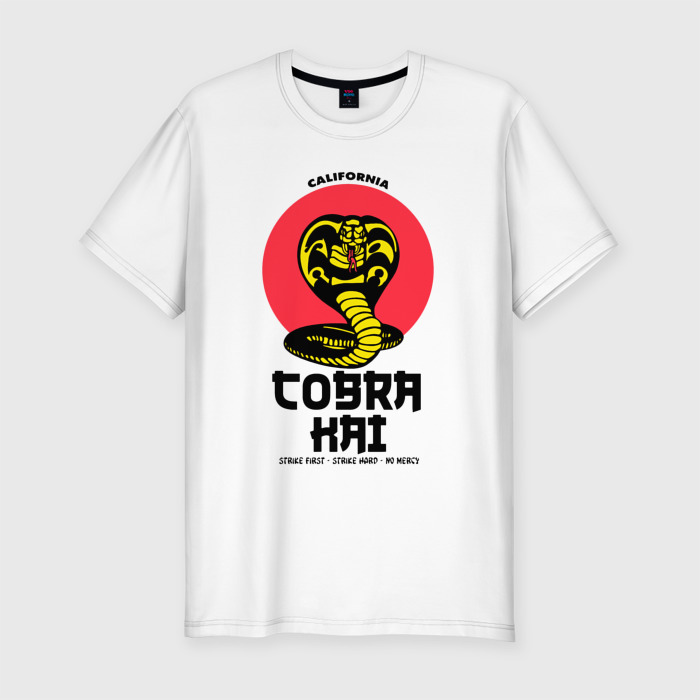 Мужская футболка хлопок Slim Cobra Kai: California. фото