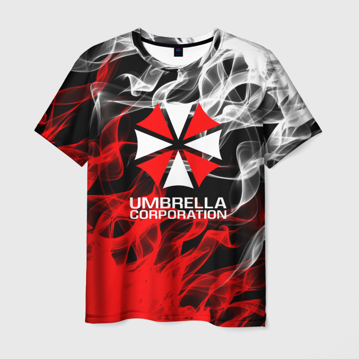 Мужская футболка 3D Umbrella Corporation Fire. фото