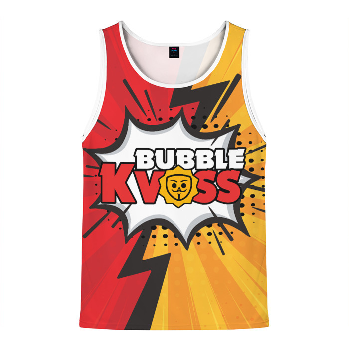 Мужская майка 3D Бабл квас сила фото