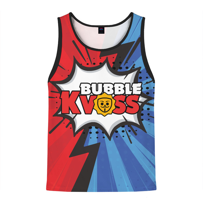 Мужская майка 3D Бабл квас супер геройский узор фото