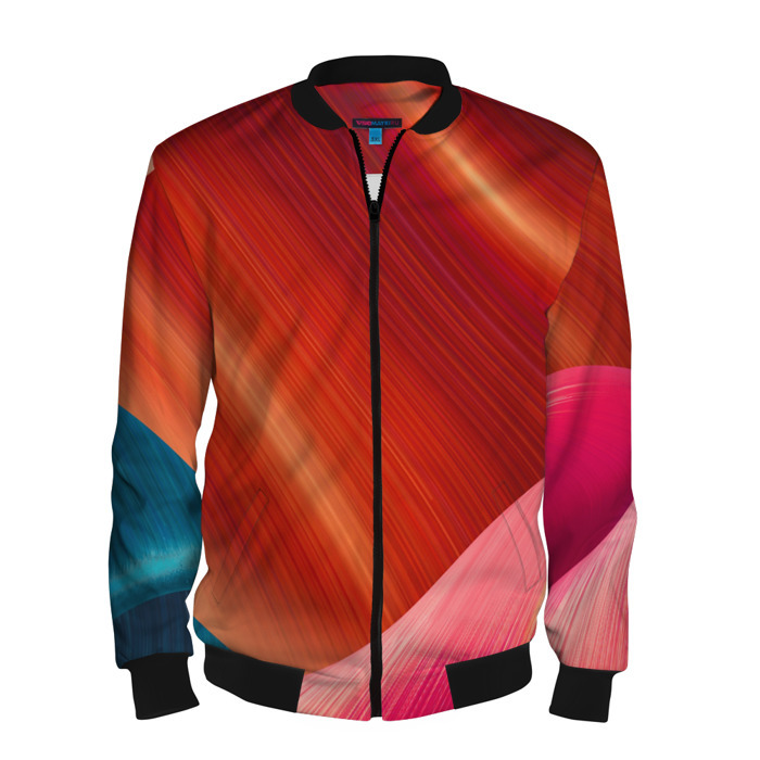 Мужской бомбер 3D Структура линий фото