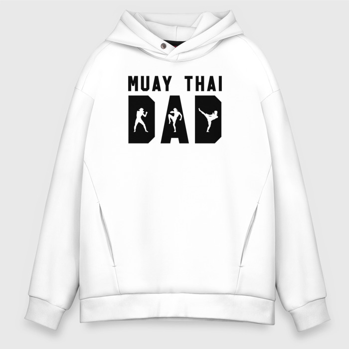 Мужское худи Oversize хлопок Муай Тай папа фото