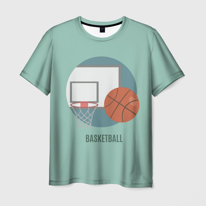 Мужская футболка 3D Basketball (Спорт) фото