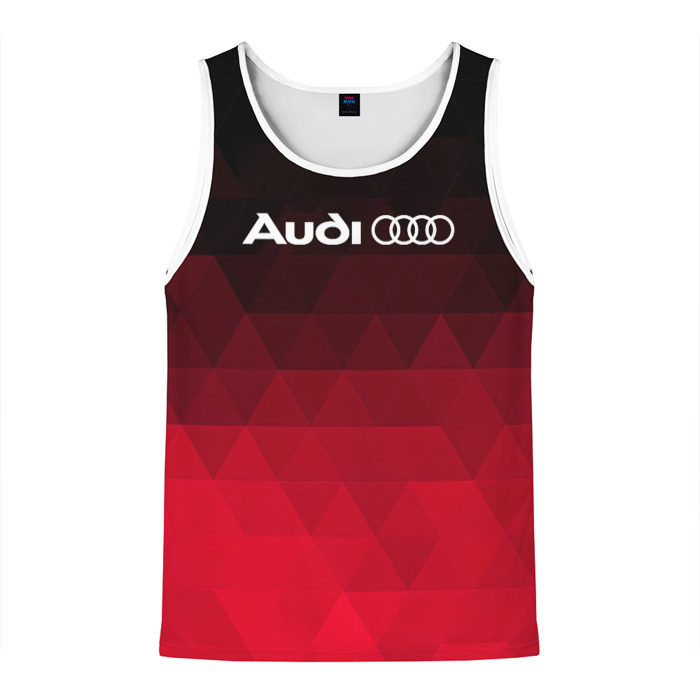 Мужская майка 3D Audi геометрия фото