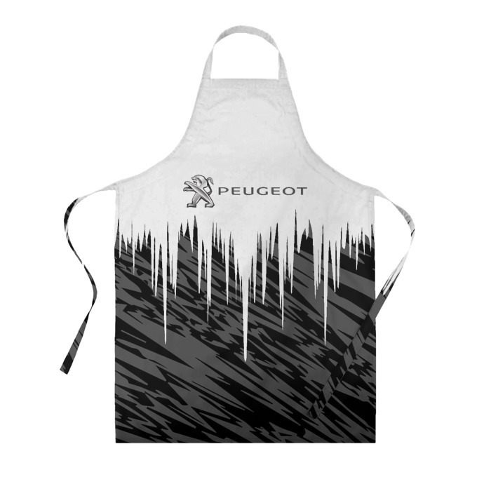 Фартук 3D Peugeot logo auto фото