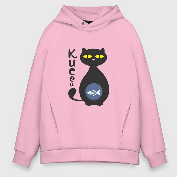 Мужское худи Oversize хлопок Кисец фото