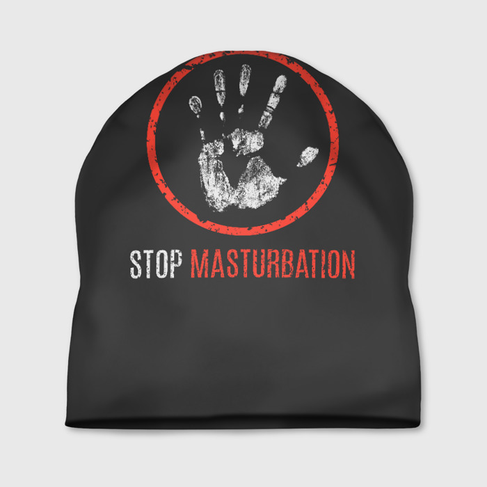 Шапка 3D STOP MASTURBATION фото