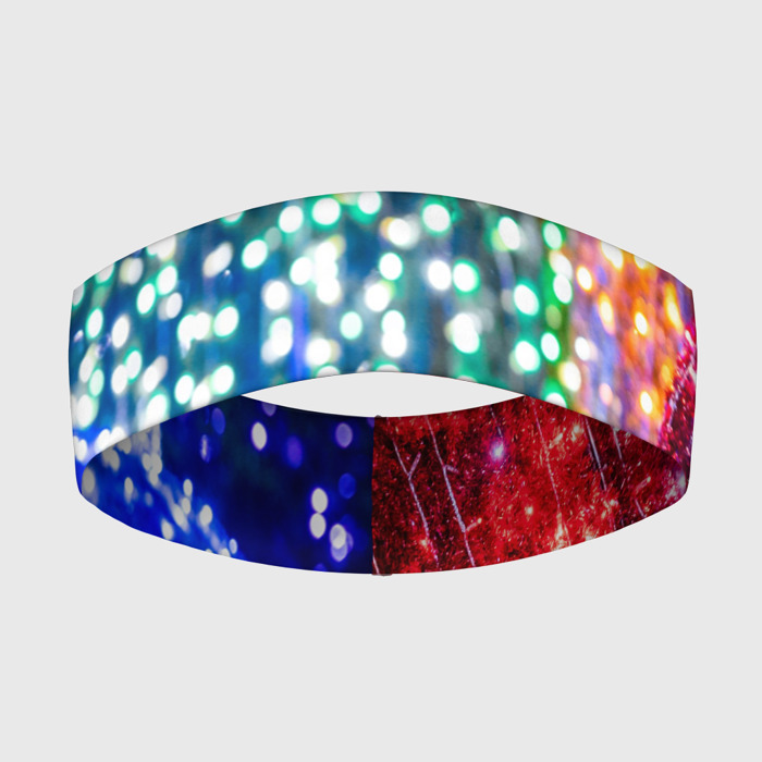 Повязка на голову 3D Новогодняя инсталляция   Шары фото