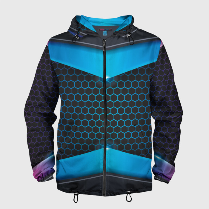 Мужская ветровка 3D 3D NEON БРОНЬ фото