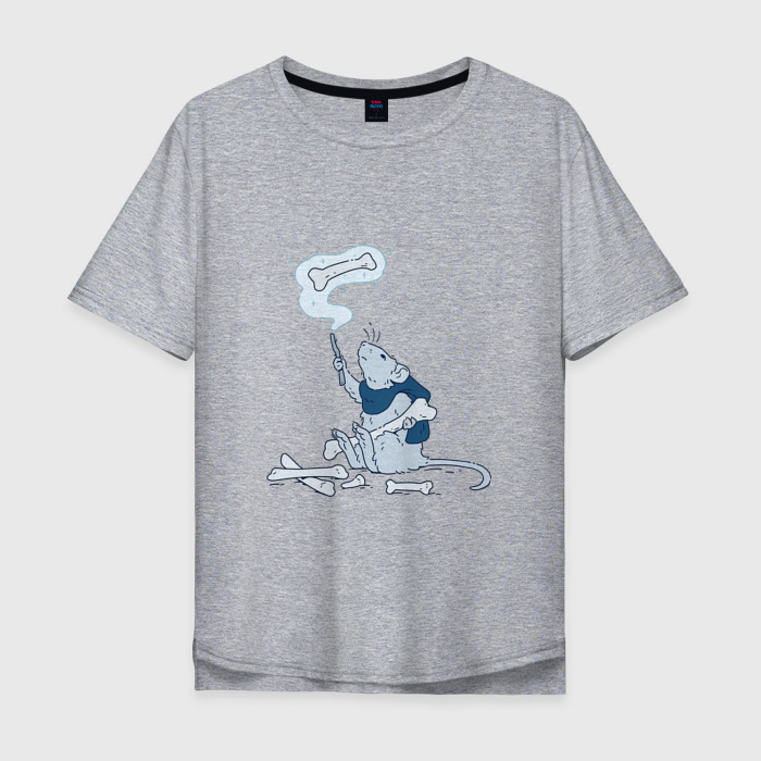 Мужская футболка хлопок Oversize Маленький маг на раскопках фото