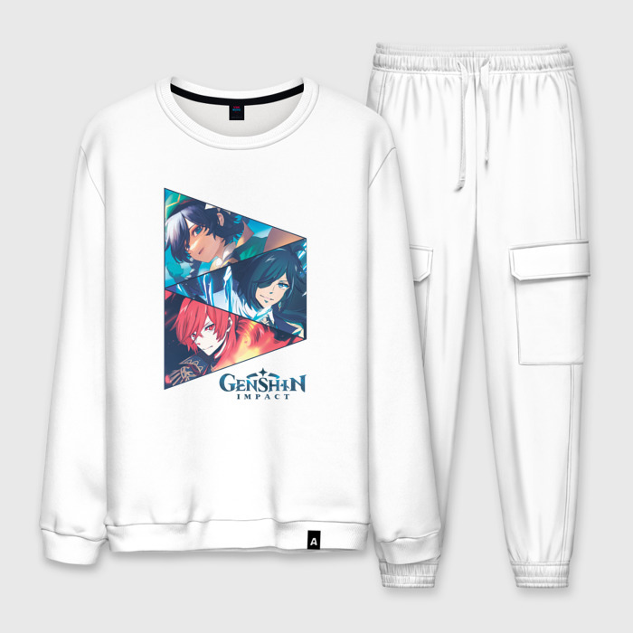 Мужской костюм хлопок Венти, Кэйа, Дилюк фото