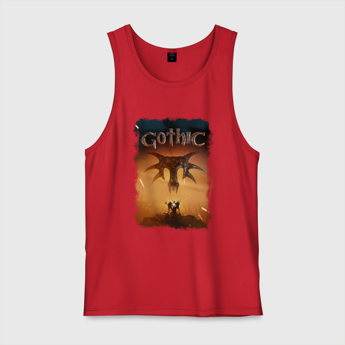 Мужская майка хлопок Готика арт фото